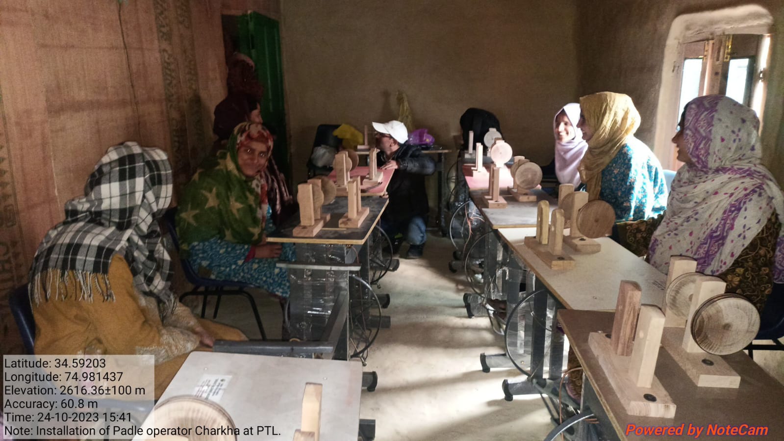 Hands on training on wool spinning using Table Top Paddle Operated Charkha for Realizing better returns. 